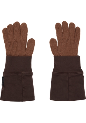 Ottolinger Brown Deconstructed Sleeve Glove