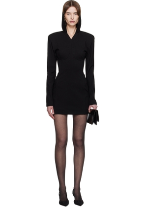 Jean Paul Gaultier Black Crepe Minidress
