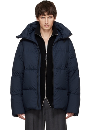 Canada Goose Navy 'Black Label' Crofton Puffer EnduraLuxe Down Jacket