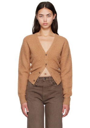 R13 Tan Split Hem Cardigan