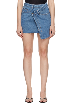 Ksubi Blue Rap Denim Skirt