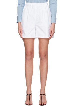 Max Mara White Haway Shorts