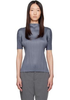 PLEATS PLEASE ISSEY MIYAKE Blue Monthly Colors May Top