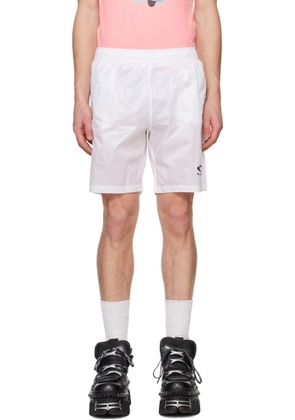 VETEMENTS White Oval Logo Swim Shorts