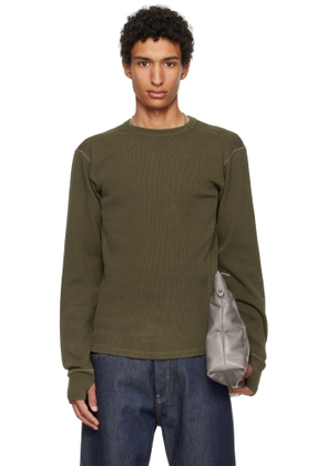 Entire Studios Khaki Thermal Long Sleeve T-shirt