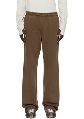 Entire Studios Brown Straight-Leg Sweatpants