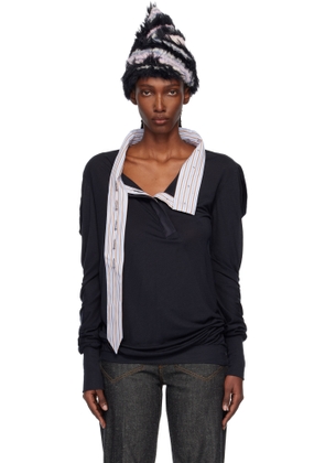 Kiko Kostadinov Black Howe Jersey Top