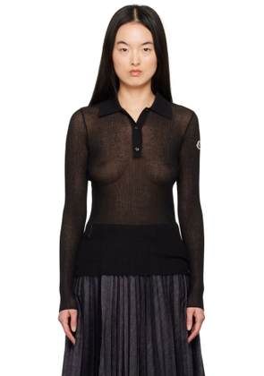 Moncler Black LS Polo