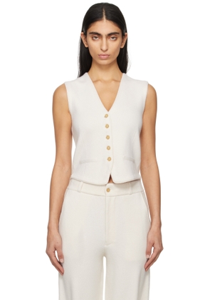 Guest in Residence Off-White Tailored Vest