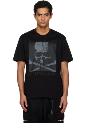 MASTERMIND WORLD Black Poster SS T-shirt
