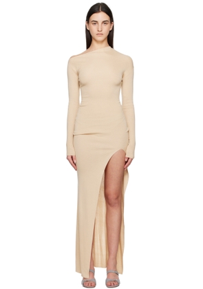 Aya Muse Beige Ciro Maxi Dress