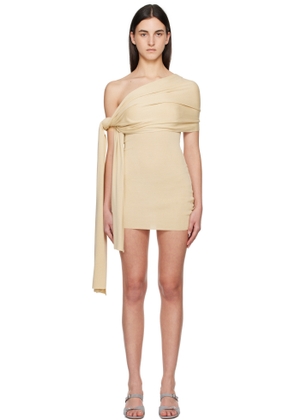 Aya Muse Beige Chara Minidress