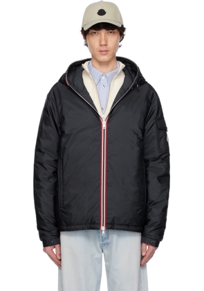 Moncler Navy Evettes Hooded Short Down Jacket