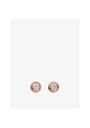 Cartier D'Amour Extra Small 18ct Rose-Gold and 0.04ct Round-Cut Diamond Stud Earrings