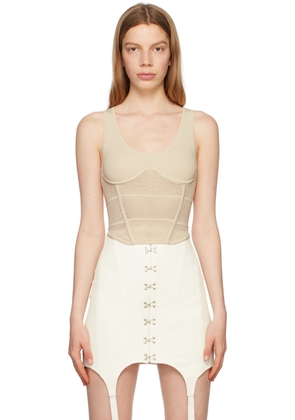 Dion Lee Off-White Corset Tank Top
