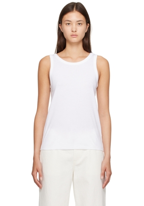 The Row White Frankie Tank Top