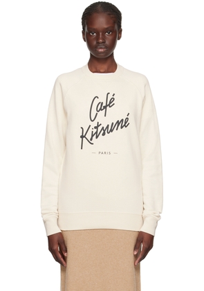 Maison Kitsuné Off-White 'Café Kitsuné' Sweatshirt