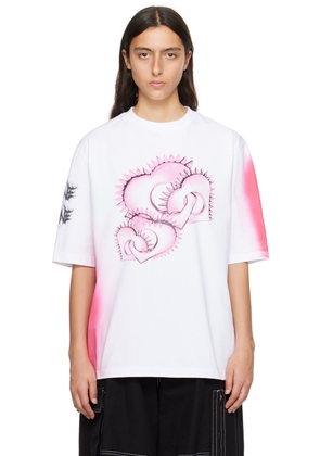 We11done White Printed T-Shirt