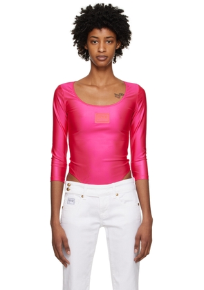 Versace Jeans Couture Pink Patch Bodysuit