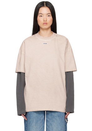 Ksubi Beige Labels Boyfriend Short Sleeve T-shirt