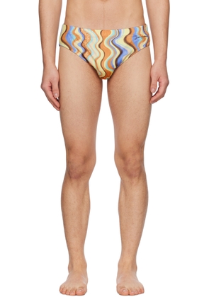 JACQUEMUS Multicolor Le Raphia 'Le Slip De Bain' Swim Briefs