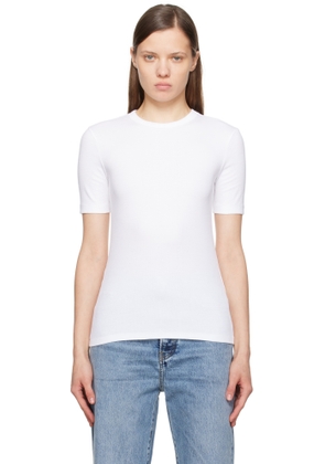 TOTEME White Classic Rib T-shirt