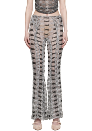 Isa Boulder Gray Split & Tear Lounge Pants