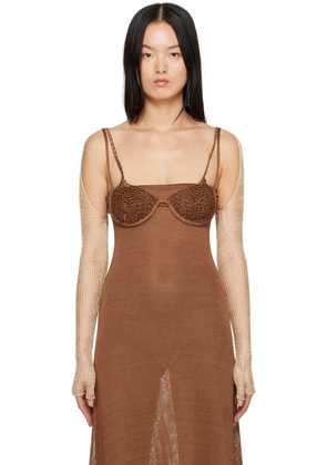 Isa Boulder SSENSE Exclusive Yellow Lacework Sleeves