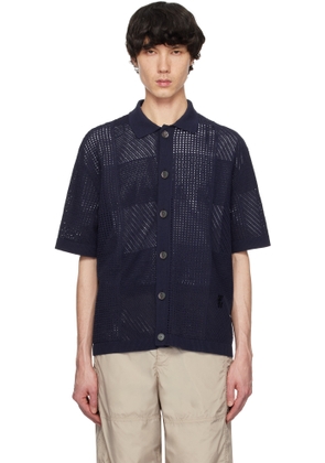 WOOYOUNGMI Navy Check Shirt