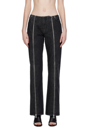 Jean Paul Gaultier Black Zipped Jeans