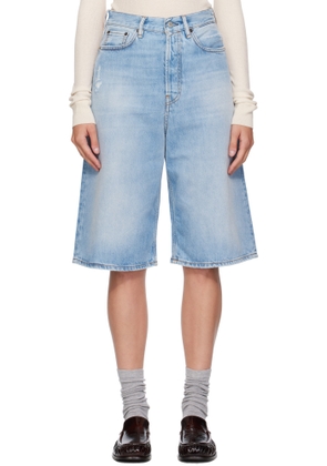Acne Studios Blue Loose-Fit Denim Shorts