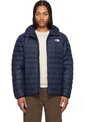The North Face Navy Classic Hooded Down Jacket