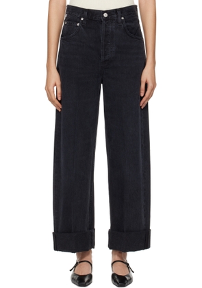 Citizens of Humanity Black Ayla Baggy Jeans