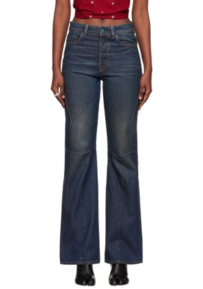 OUR LEGACY Navy Moto Cut Jeans