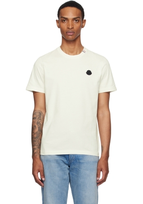 Moncler Off-White Short Sleeve T-shirt