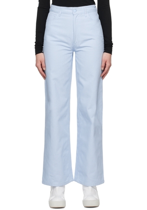 Raf Simons Blue Wide Leg Jeans