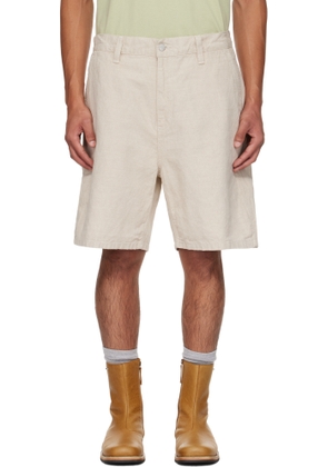Carhartt Work In Progress Off-White Walter Single Knee Shorts