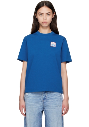 Casablanca Blue Mount Fuji Rubber Patch T-shirt