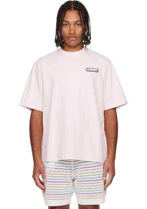 Casablanca Pink 'Casa' Racing Oversized Short Sleeve T‐shirt