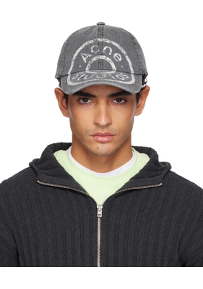 Acne Studios Black Denim Logo Cap