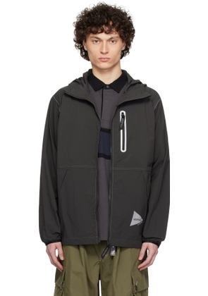 and wander Gray Gramicci Edition Brushed Nylon Jacket