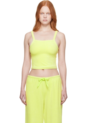 GUIZIO Green Dani Terry Tank Top