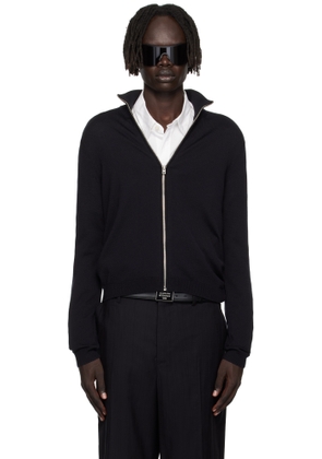 Acne Studios Black Zip Up Cardigan