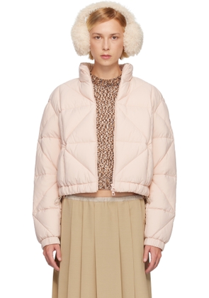 Moncler Pink Anafi Down Jacket