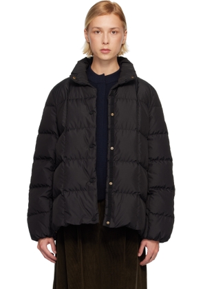 Moncler Black Cochevinne Square-Quilted Short Down Jacket