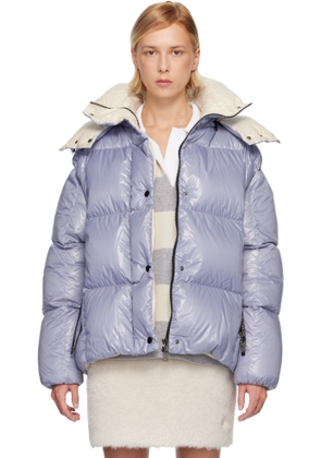 Moncler Blue Parana Hooded Short Down Jacket