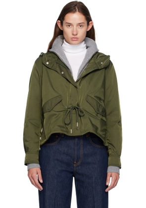 Moncler Green Noizay Hooded Parka Jacket