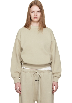 Fear of God ESSENTIALS Taupe Classic Fit Crewneck Sweatshirt