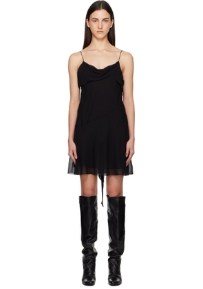 Acne Studios Black Silk Minidress