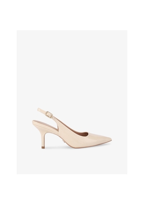 Womens Carvela Spirit Slingback Patent Faux Leather Heels